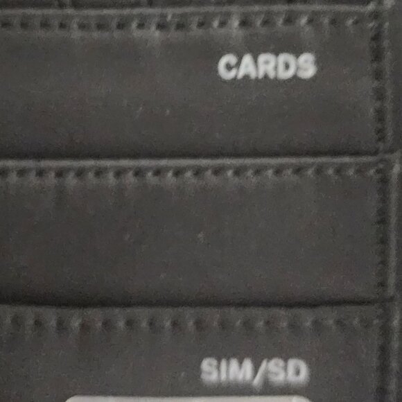 Nordace Black RFID Blocking Passport Sim SD Card ID Window Smart Wallet Wristlet - Picture 10 of 16